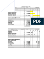 Programación de obra construcción proyecto