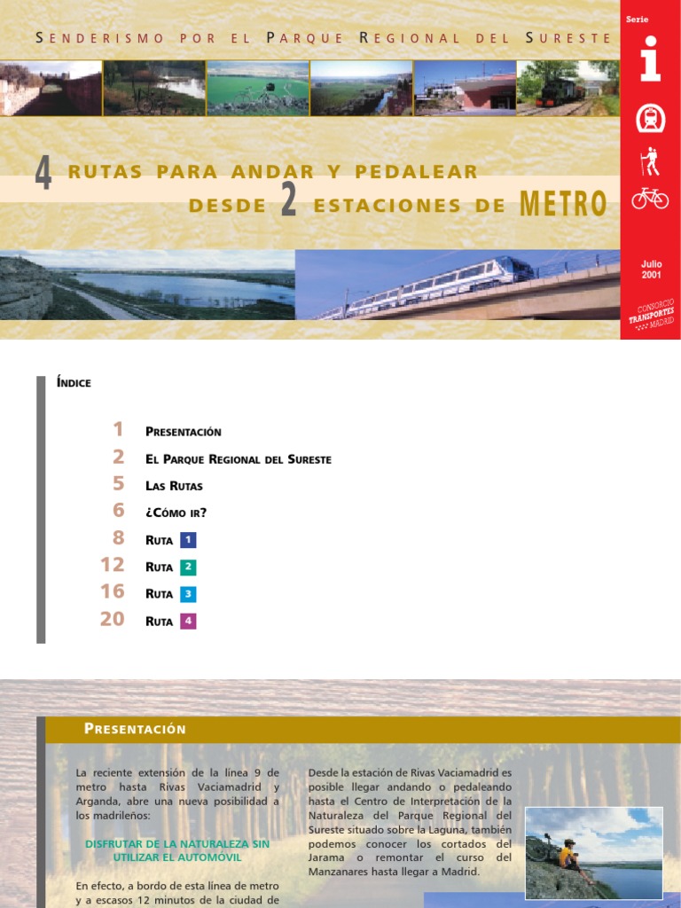 4 Rutas para Andar y Pedalear Desde 2 Estaciones de Metro | PDF | Madrid