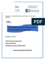 Creation D'un Serveur Web Sur Window 10 Avec Connection Internet Via Wifi