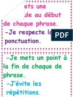 Consignes Projet D'écriture