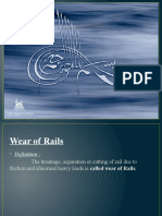 Wear of Rails