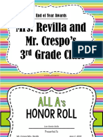 2019-2020 3rd Grade Revilla-Crespo Awards PDF