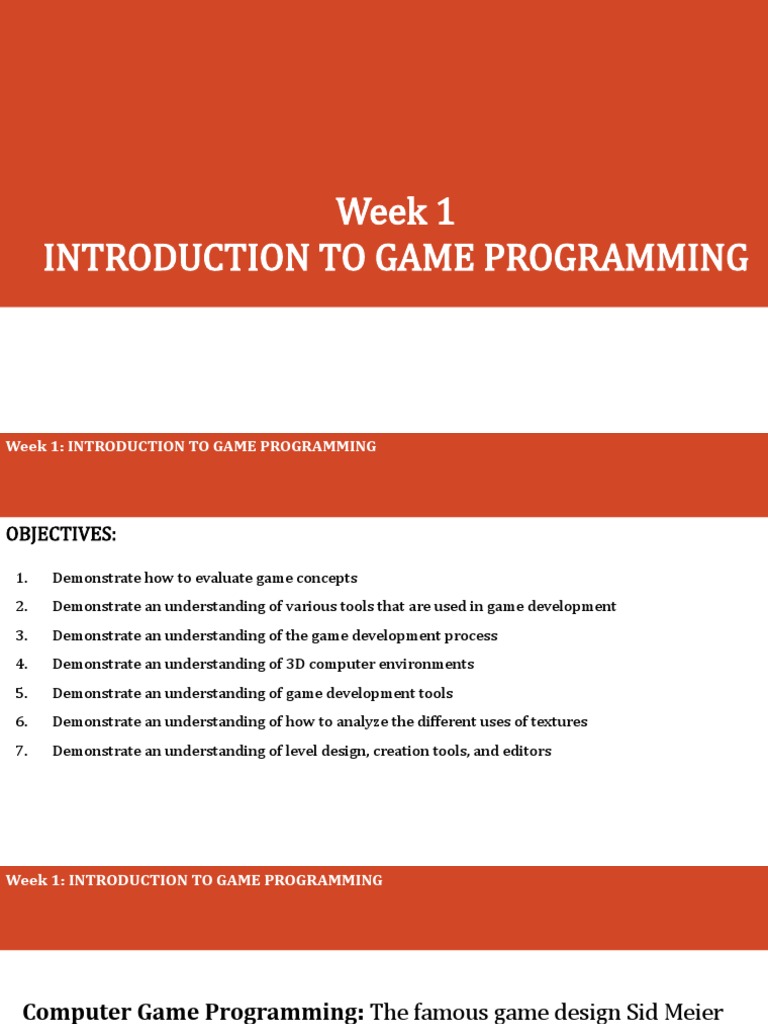 Game Engine Programming 2 Week 1 | PDF | Computer Graphics | Rendering ...