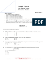 Maths Sample Paper (20)