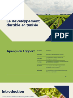 Vert Et Bleu Géométrique Entreprise Progrès Rapport Développement Durable Objectifs Présentation