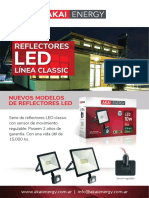 Reflectores Led Con Sensor de Movimiento