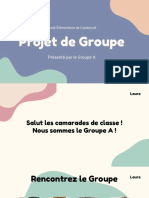 Violet Et Vert Animé Abstrait Motif Groupe Projet Enseignement Présentation