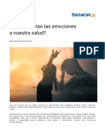 ¿Cómo Afectan Las Emociones A Nuestra Salud?: REDACCIÓN SENIOR 50 02/03/2021