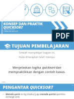 Konsep Dan Praktik Quicksort