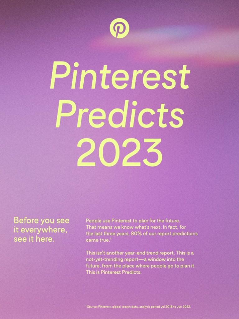 Pinterest - Predicts Report 2023  PDF  Millennials  Hairstyle