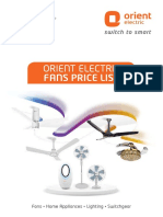 Fans Price List