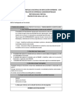 Plan de financiamiento agropecuario para proyecto productivo