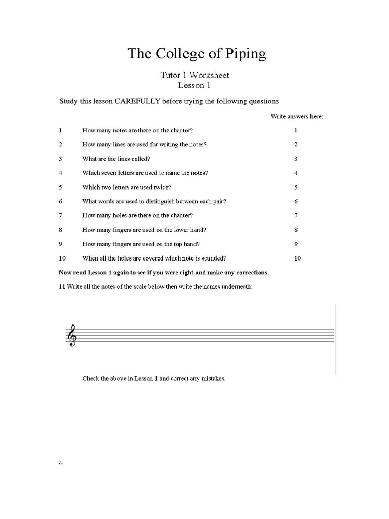 Practice questions on fundamental piping techniques pdf musical