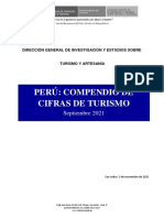 PERÚ - Compendio de Cifras de Turismo - Setiembre 2021