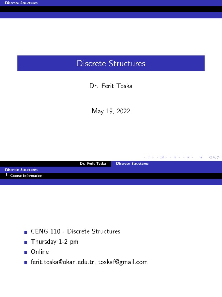 Course - Slides Discrete Structure | PDF | Computational Complexity ...