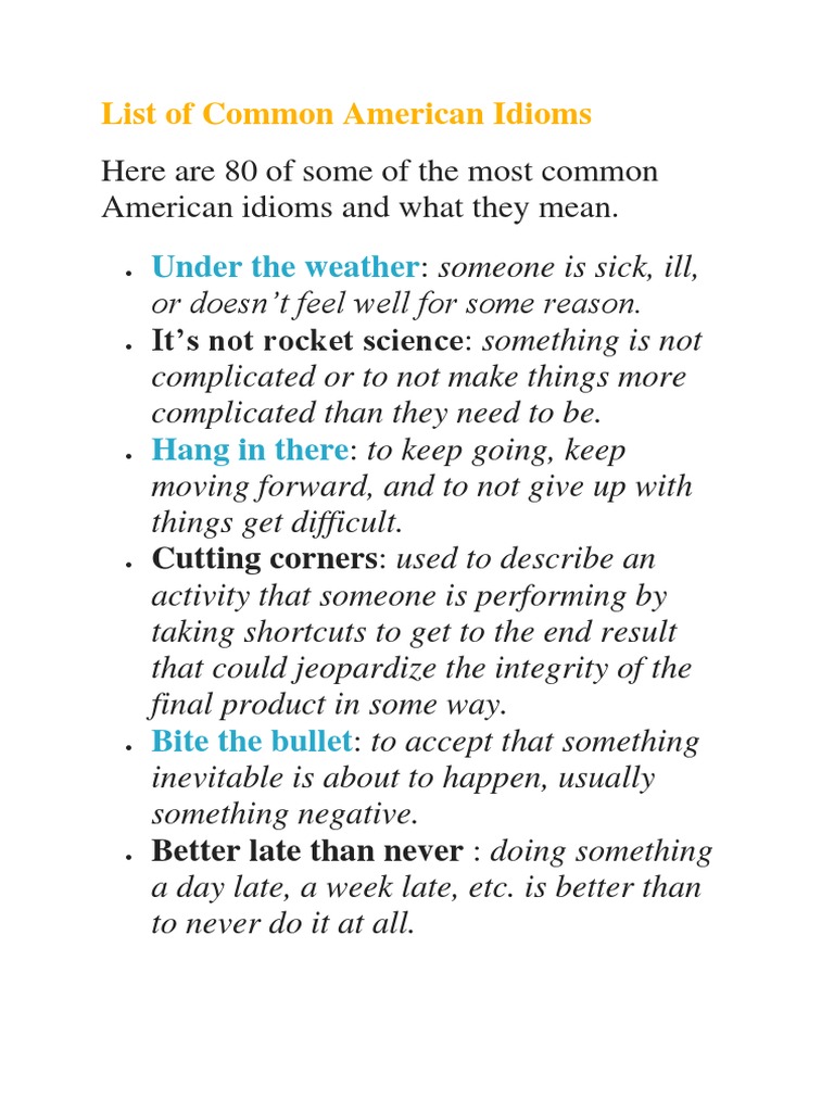 A TO Z IDIOMS ALPHABETICAL LIST visual data 2