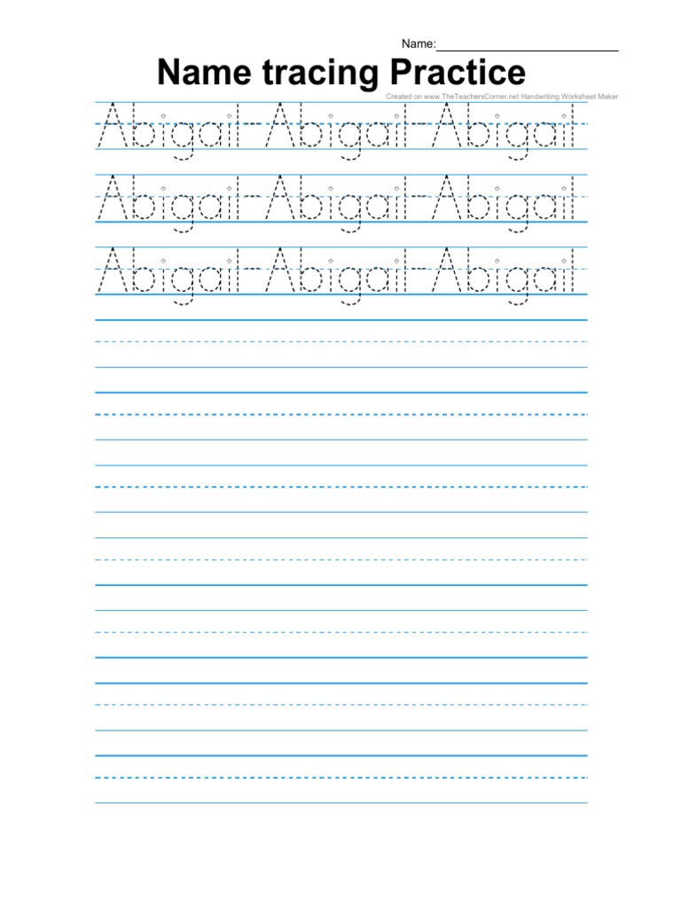 Name Tracing | PDF