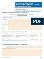 NQA Food Safety Quote Request Form ES