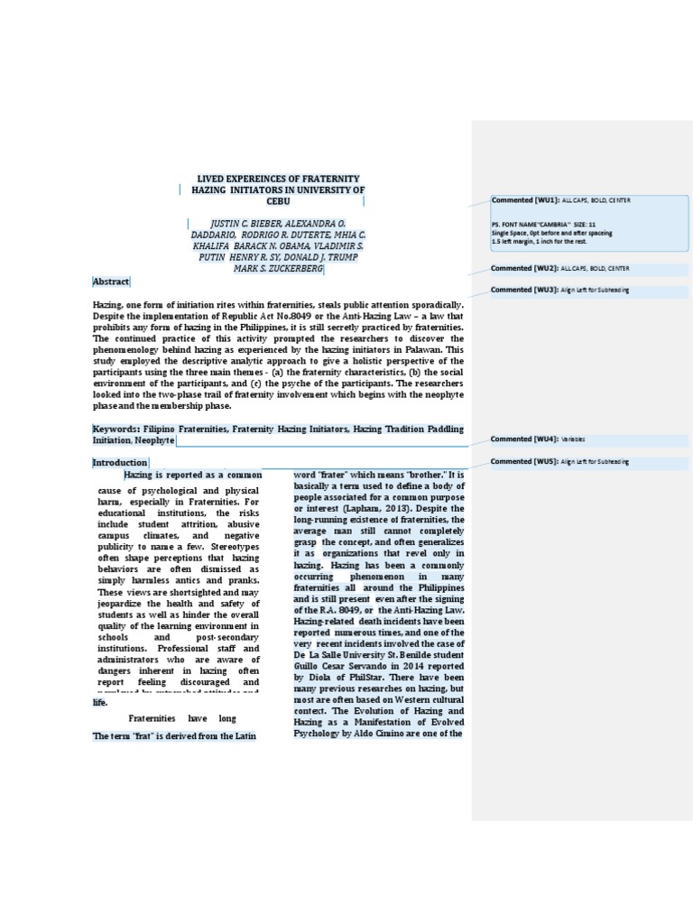 Imrad Sample For Qualitative Research | PDF | Cognitive Science ...
