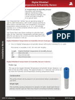 Install Note Shielded Temperature Humidity Sensor