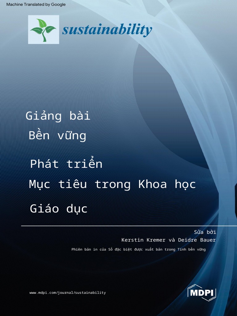 Bản Dịch Teaching Sustainable Development Goals in Science Education ...