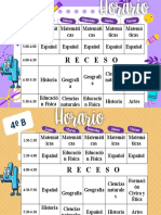 Horario escolar 4oB