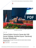 Terima Doktor Honoris Causa Dari UIN Sunan Kalijaga, Kardinal Ayuso Gandrung' Konsep Wasatiyyah - KATOLIKANA