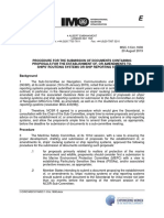 MSC.1-Circ.1608 - Procedure For The Submission of Documents Containing Proposals For The Establishment Of, O