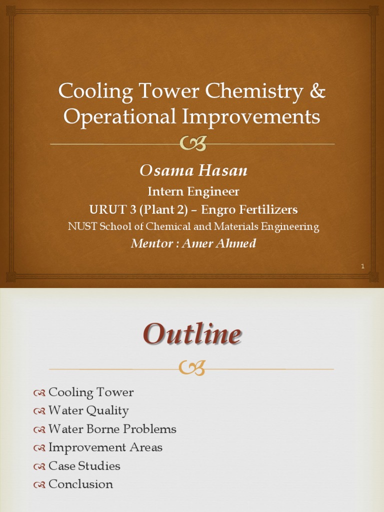 Cooling Tower Chemistry and Performance Improvement | PDF | Corrosion ...