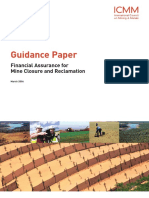 Guidance Paper: Financial Assurance For Mine Closure and Reclamation