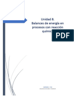 Unidad 8 Balances Con Reacción Quimica 2021