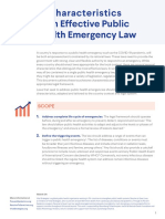 CCC 276 LEG Characteristics of An Effective Public Health Emergency