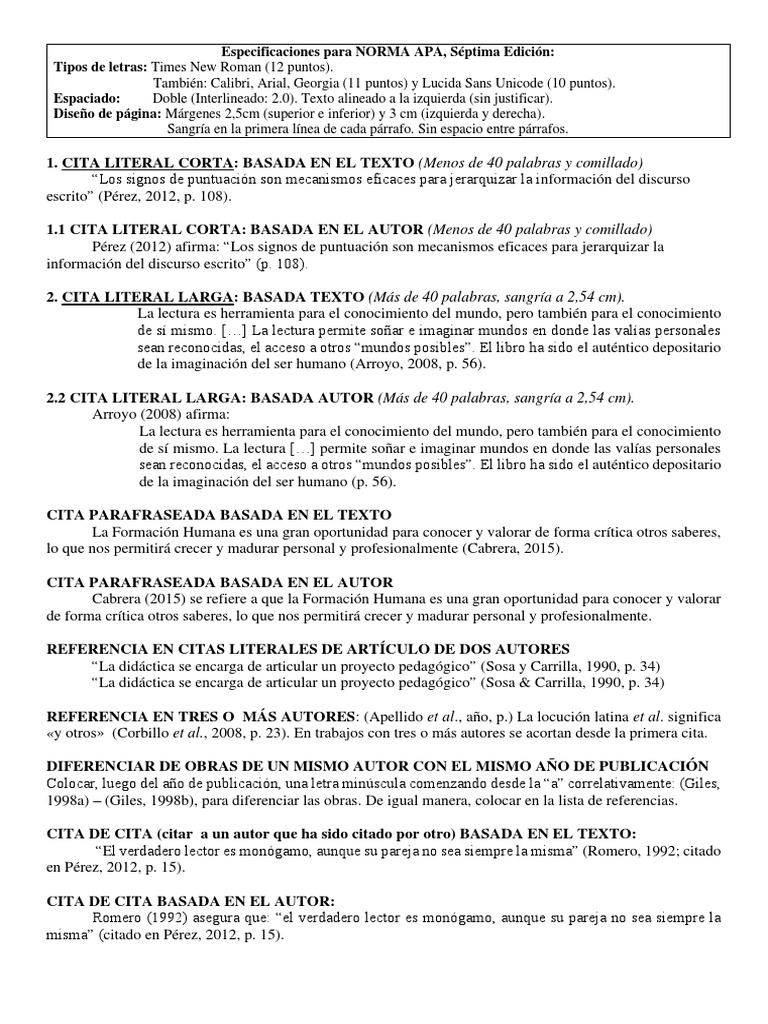 Normas APA 2022 7EDI PDF Estilo apa Citación