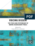 (Routledge Studies in Contemporary Philosophy) Casey Rebecca Johnson (Ed.) - Voicing Dissent - The Ethics and Epistemology of Making Disagreement Public-Routledge (2018)