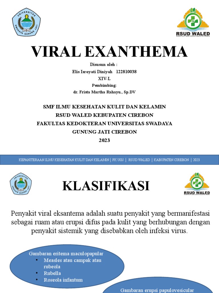 Viral Exanthema Pdf