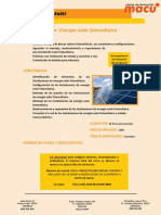 Ficha Informativa Energía Solar Fotovoltaica - Presencial 1