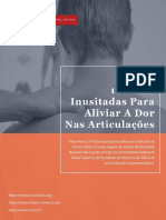 10 Dicas Inusitadas para Aliviar A Dor Nas Articulações