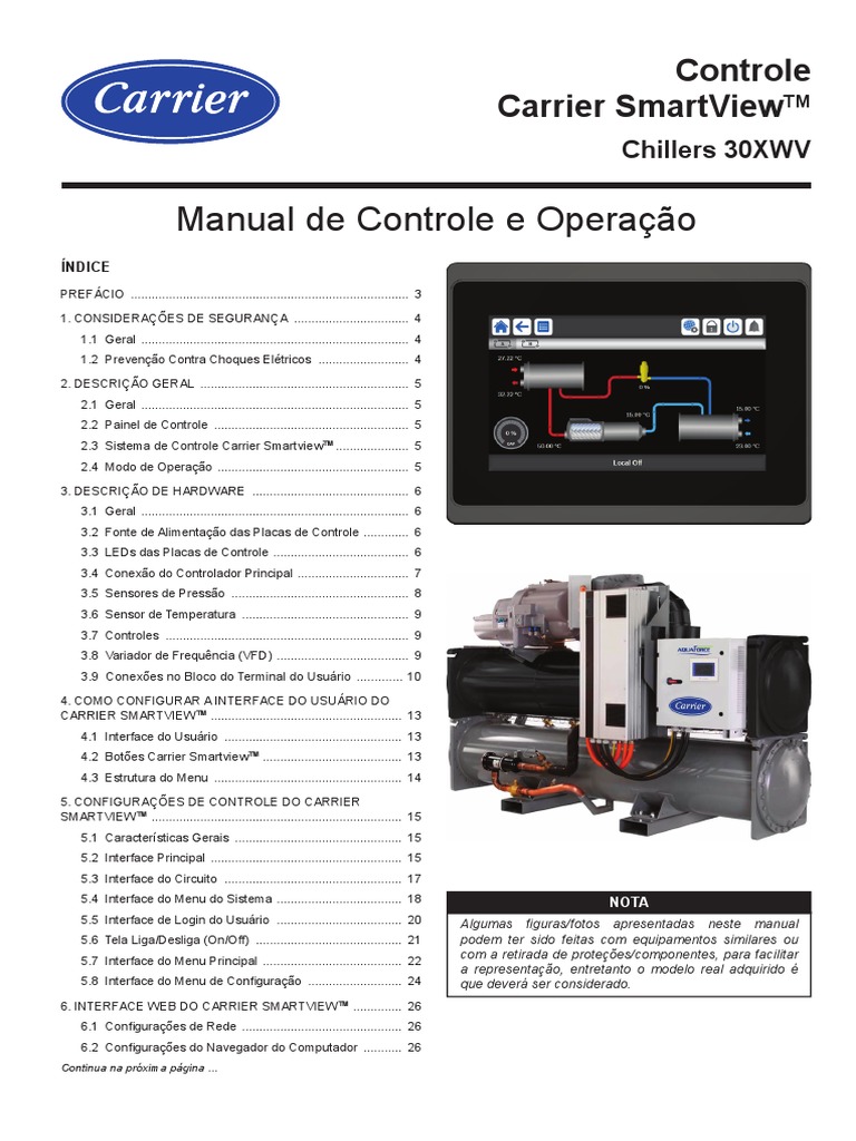 00DCC7003100001A Manual Operador Controle Carrier SmartView A 06 22 ...