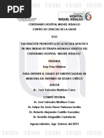 Escala APACHE II: Evaluación de Mortalidad UCI | PDF | Unidad de ...