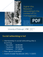 Digital Vita: Research Networking in The Context of CV Management (Updated)