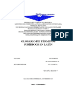 Civil Glosario de Términos Jurídicos (Latín)
