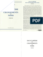 Emmanuel Ratier - Encyclopedie Des Changements de Noms - Tome 3