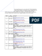 MTH142 Course Schedule Fall 2011