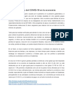 Efectos Del Covid-19 en La Economia