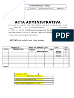 Acta Admon. de Desecho Rtc Pint #1