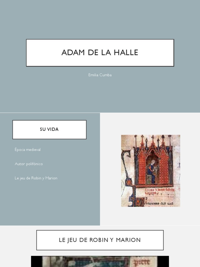 Adam de La Halle PDF