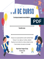 Reconocimiento fin de curso 5° básico