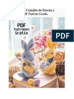 Amigurumi Conejito de Pascua y Corazon PDF Patron Gratis