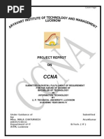 Project Reprot ON: Cover Page