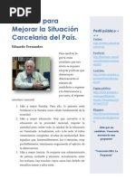 Decálogo para Mejorar la Situación Carcelaria del País